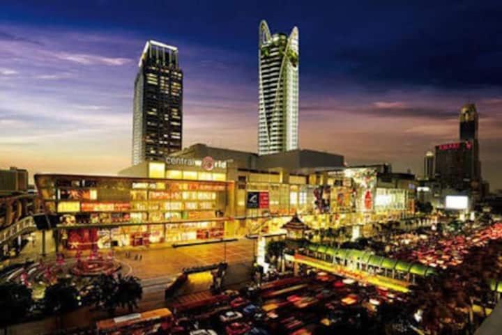 Cozy 1Br Walk To Bts And Airport Rail Link Close To Malls T Banguecoque Exterior foto